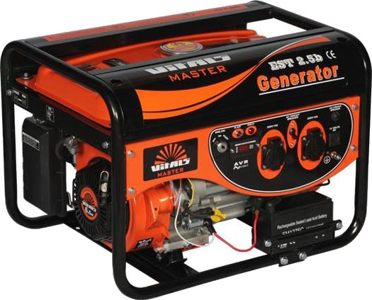 Генератор бензиновий VITALS 1 фаза (220В), 2,5кВт, (Master EST)